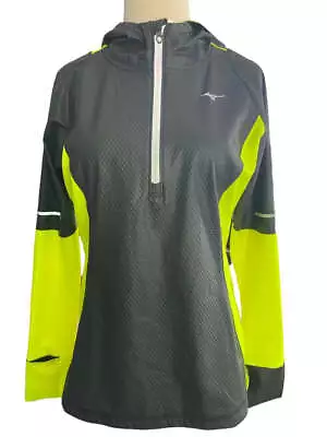 Small Mizuno Women's Static Breath Thermo Wind Running Top Hooded • $49