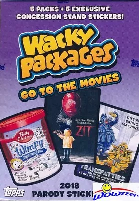 2018 Topps Wacky Packages Go To The Movies EXCLUSIVE Factory Sealed Blaster Box • $29.95