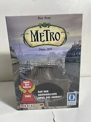 Metro Board Game Dirk Henn Paris 1898 Queen Games New In Box! Sealed! Fun! • $44.99