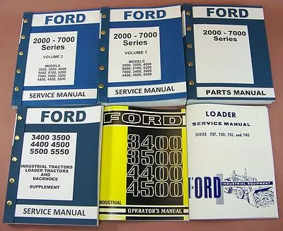 Ford 3400 3500 Industrial Loader Tractor Service Repair Parts Operators Manuals • $256.40