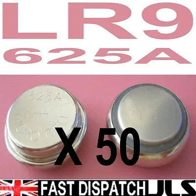 50 X LR9 PX625A V625 PX625 PX13 M20 1.5v Alkaline Batteries  • £11.95