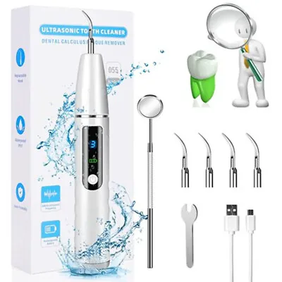 Ultrasonic Tooth Cleaner Electric Plaque Dental Calculus Remover Tooth Cleaning • $16.99