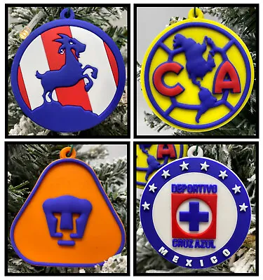 Mexican Soccer Futbol Christmas Ornaments Cruz Azul Pumas Chivas America NEW • $9.99