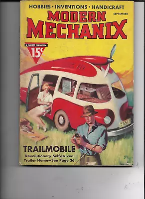 Modern Mechanix Hobbies And Inventions Magazine------september 1937 • $19.99