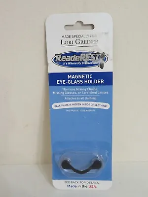 ReadeREST - Classic Black Magnetic Eyeglass Holder NEW Factory Sealed • $11.99
