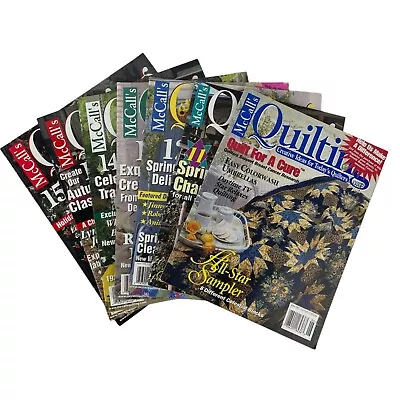 McCall's Quilting Magazines 1997/1998/2000 Lot Of 7 Crafting Quilt • $12.99