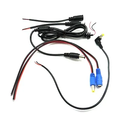 DC Power Plug Male Female 12V CCTV LED Strip Jack Lead Cable • £3.45