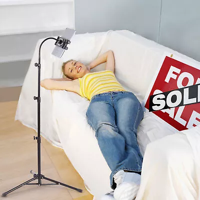 £14.93 • Buy Universal Floor Stand Adjustable Gooseneck For 4.7-12.9 Inch IPad Tablets IPhone