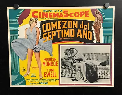 Vintage THE SEVEN YEAR ITCH Spanish Lobby Card A ~ Marilyn Monroe • $75