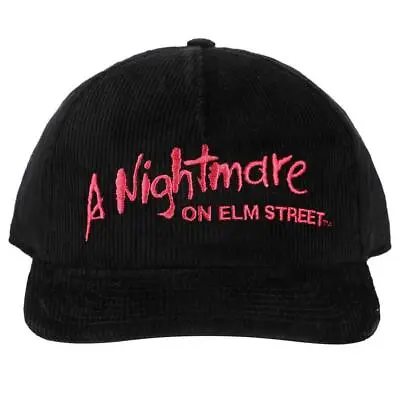 Nightmare On Elm Street Embroidered Logo Corduroy 5 Panel Hat • $24.99