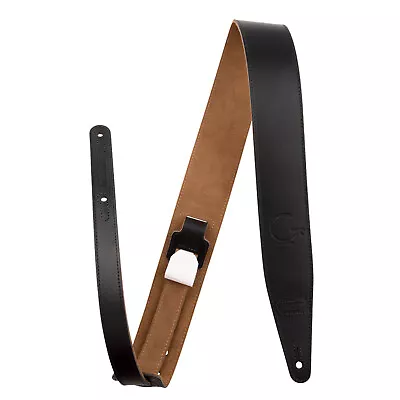 Gretsch 3  G Brand Logo Leather Guitar Strap - Black • $69.99