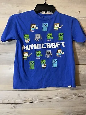 Youth Kids Minecraft Mojang Graphic Mob Character T Shirt Size 7 Boys • $8.95