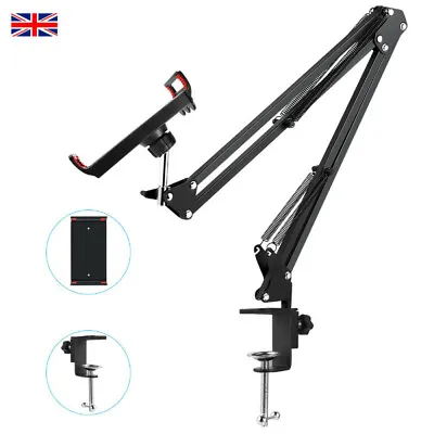 Lazy Tablet Phone Holder Mount Stand Bracket 360° Flexible Arm For Desk Bed UK • £7.62