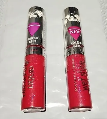 2 Piece Lot Maybelline # 15 Spoiled In Rubies Wet Shine Diamonds Fast Free Ship • $24.99