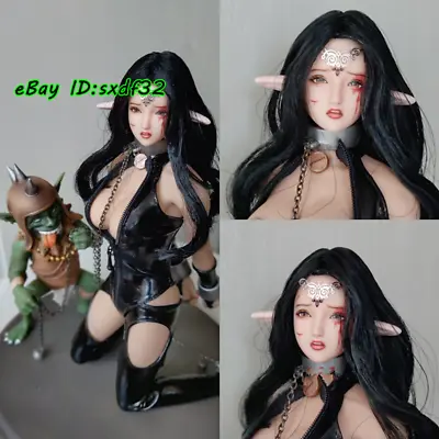 1:6 Cosplay Elven Queen Customized Head Sculpt Fit 12'' PH LD UD Female Figure • $291.63