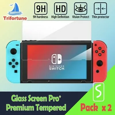 For Nintendo Switch Screen Protector 9H Full Cover Tempered Glass X 2 • $8.99