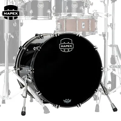 Mapex Saturn Evolution Maple 24  X 14  Bass Drum Piano Black SEB2414MAPB • $1579
