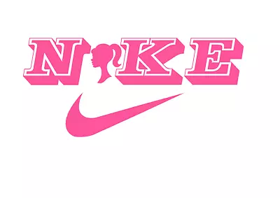 Mattel Barbie Movie 2023 Iron On Heat Transfer Decal Nike Tick Unique 4 • $9.44