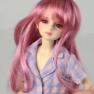 [Dollmore] Wig For A 17  High Doll MSD (7-8) Comics Long Cut (Pastel Pink) • $16.20