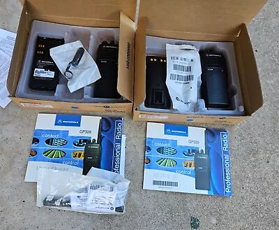 Motorola GP328 VHF 136-174MHZ Lot Of 2 • $64.12