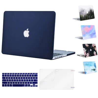 Mosiso Macbook Pro 15 A1398 Retina Case 2012-2015 Matte Hard Case Keyboard Cover • $22.79