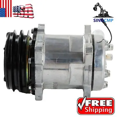 A/C Air Compressor W/Clutch 4647C For Sanden SD508 Truck Volvo Kenworth Mack CO • $95.57