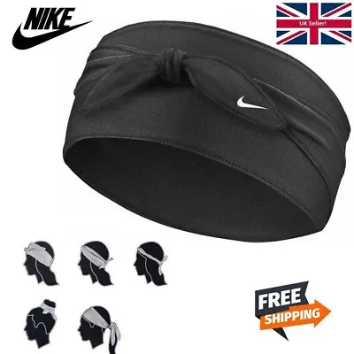 £12.98 • Buy Nike Dri Headband Bandana Tie Womens Ladies Training Sports Gym Sweatband