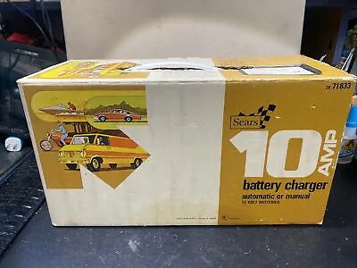 Vintage Sears  12Volt 10 Amp Battery Charger Electrolysis 28-71833 Mint • $100