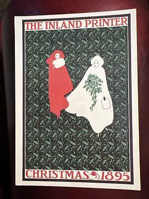 Vintage 1980’s Will Bradley The Inland Printer Christmas 1895 Art Postcard • $9.99