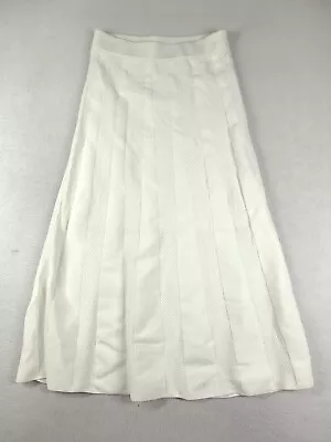 Kookai Skirt White Maxi Womens Flared Size 1 Relaxed Boho Hippie Adult Stretch • $13