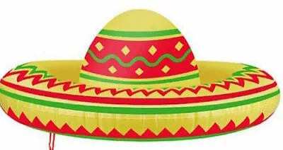 Inflatable Sombrero Blow Up Hat Mexican Wild West Party Fancy Dress UK Seller • £5.75