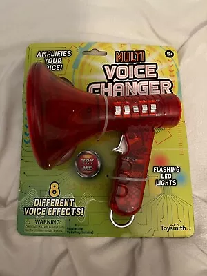 Multi Voice Changer Toy Megaphone Change 8  Different Voice Effects Red • $22.49