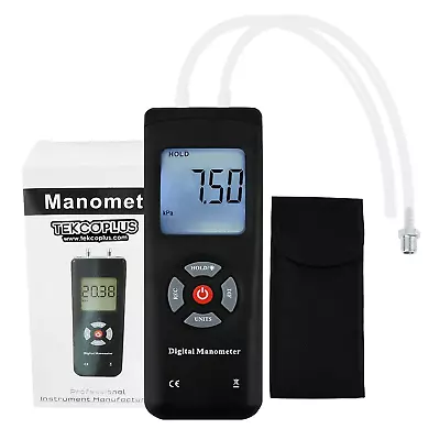 $51.04 • Buy Digital Handheld Manometer HVAC Air Pressure Vacuum Pressure Gas Pressure Gau...
