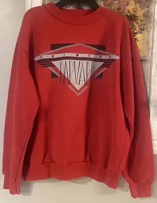 Vintage Crimson Harvard Men’s Size Medium Sweatshirt • $25