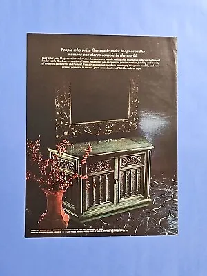 Magnavox Stereo Console Mediterranean Style Credenza 1969 Vintage Print Ad • $9.97