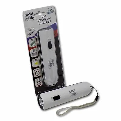 £9.75 • Buy Cash Minder USB Rechargeable UV Counterfeit Fake Forged Money Note Detector