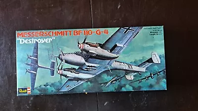 Vtg Revell Messerschmitt BF 110-G-4 Destroyer 1/32 Scale Model Kit H-250  • $50