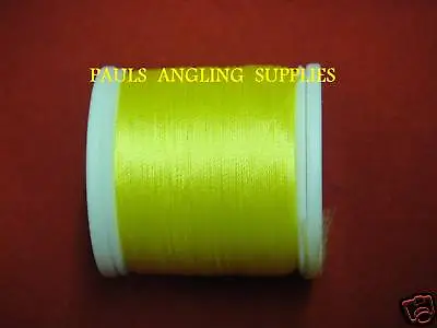 Grade D  Fishing Rod Whipping Thread  100 Yds YELLOW • £9.98