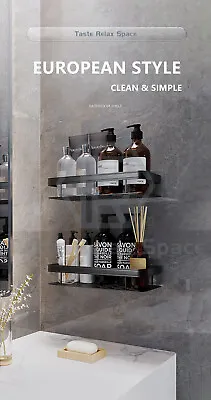 Bathroom Shower Shampoo Caddy Shelf Organizer Rack Storage Holder Wall Mounted • $30.39