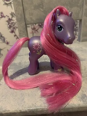 Petal Blossom My Little Pony G3 Hasbro 2002 Super Long Hair Pony • £12.99