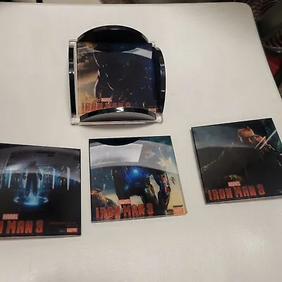 Marvel Iron Man 3 Movie Set Of 4 Coasters SDCC Starfire Prints • $12