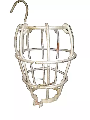 Vintage Light Bulb Safety Bird Cage Trouble Drop Light  Industrial Steampunk D37 • $14.88