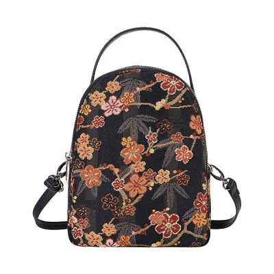 Signare Ume Sakura Cherry Blossom V&A Art Tapestry Mini Pack Backpack 3 In 1 Bag • £27.99