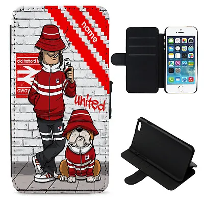 Personalised Manchester IPhone Case Football Fan Flip Phone Cover Wallet Retro • £12.95