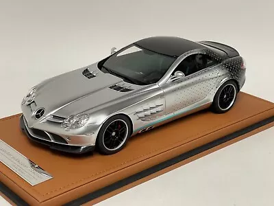 1/18 Ivy Models Mercedes Benz McLaren SLR 722 In Mercedes F1 Colors Leather Base • $299.95