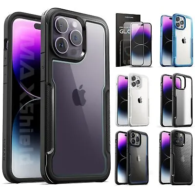 $12.99 • Buy For IPhone 14 Plus 13 12 11 Pro XS Max XR Case Heavy Duty Shockproof Clear Cover