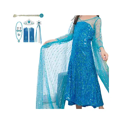 Frozen Elsa Costume: Become The Ice Queen With Dress And Accessories • $19.99