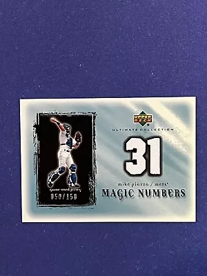 Mike Piazza  2001 Ud Ultimate Collection  Magic Numbers   Game Jersey  50/150 • $4