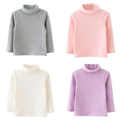 Kids Baby Girls Long Sleeve Tops T-shirt Infant Jumper Pullover Autumn Winter UK • £8.81