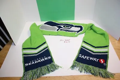 $11.88 • Buy NFL Seattle Seahawks Scarf Safeway Green Blue 100 Acrylic